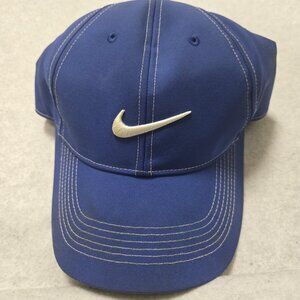 Nike Golf Adjustable Blue Embroidered Center Swoosh Men's Casual Cap